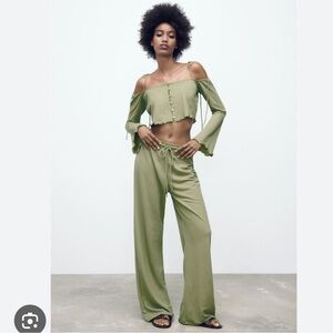 NWT Zara Cropped Blouse